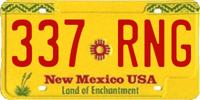 NM license plate 337RNG