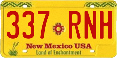 NM license plate 337RNH