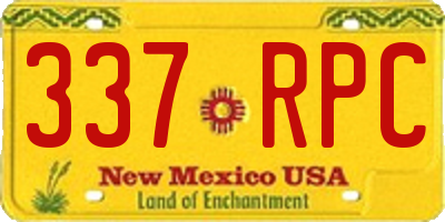 NM license plate 337RPC