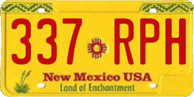 NM license plate 337RPH