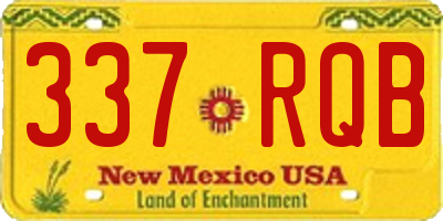 NM license plate 337RQB