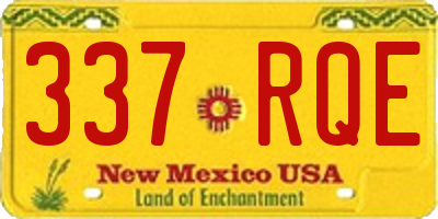 NM license plate 337RQE