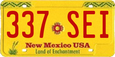 NM license plate 337SEI