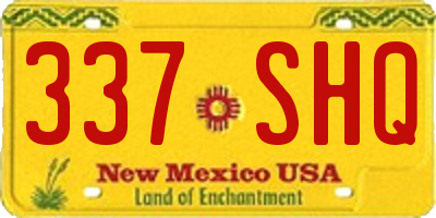 NM license plate 337SHQ
