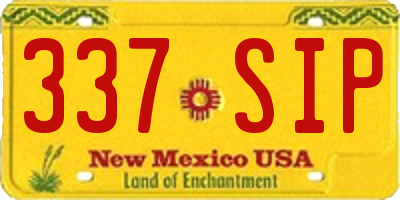 NM license plate 337SIP