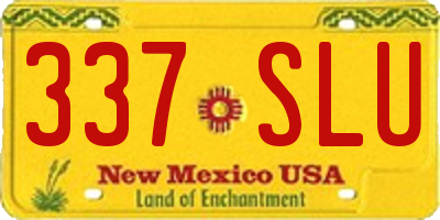 NM license plate 337SLU