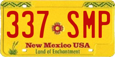 NM license plate 337SMP