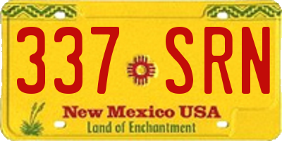 NM license plate 337SRN