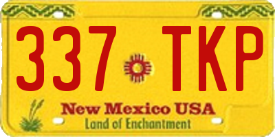 NM license plate 337TKP