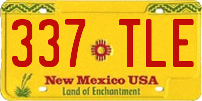 NM license plate 337TLE