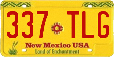 NM license plate 337TLG