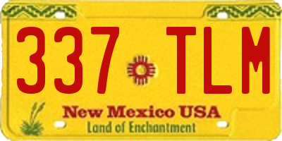 NM license plate 337TLM