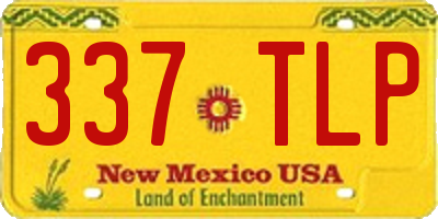 NM license plate 337TLP