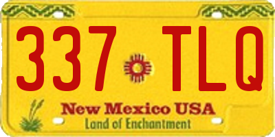 NM license plate 337TLQ