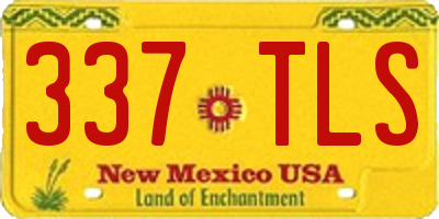 NM license plate 337TLS