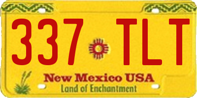 NM license plate 337TLT