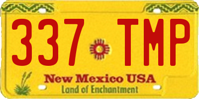 NM license plate 337TMP