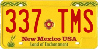 NM license plate 337TMS