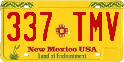 NM license plate 337TMV