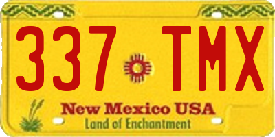 NM license plate 337TMX