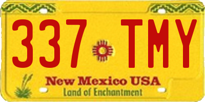 NM license plate 337TMY