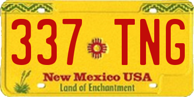 NM license plate 337TNG