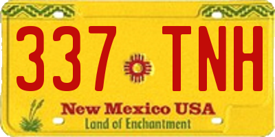 NM license plate 337TNH