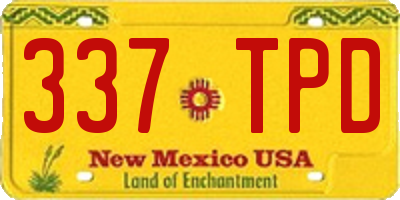 NM license plate 337TPD