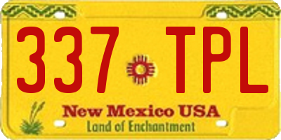 NM license plate 337TPL