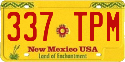 NM license plate 337TPM