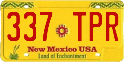 NM license plate 337TPR