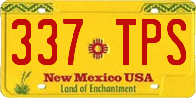 NM license plate 337TPS