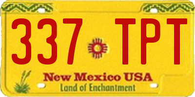NM license plate 337TPT