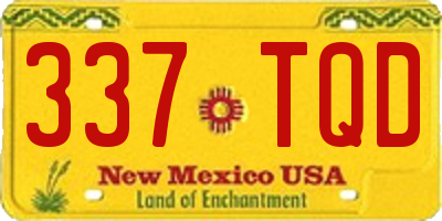 NM license plate 337TQD