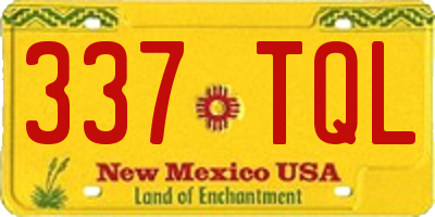NM license plate 337TQL
