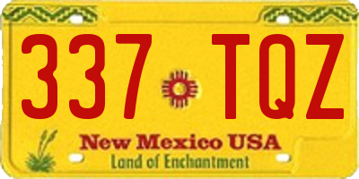 NM license plate 337TQZ