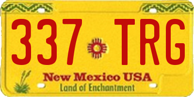 NM license plate 337TRG