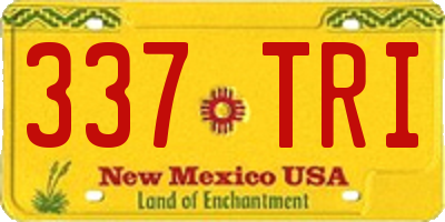NM license plate 337TRI
