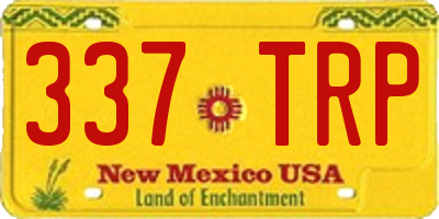 NM license plate 337TRP