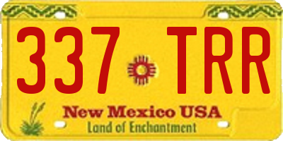 NM license plate 337TRR