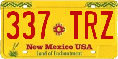 NM license plate 337TRZ