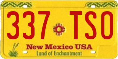 NM license plate 337TSO