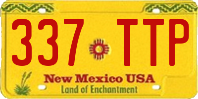 NM license plate 337TTP