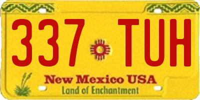 NM license plate 337TUH