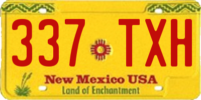 NM license plate 337TXH