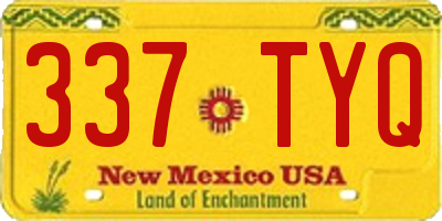 NM license plate 337TYQ