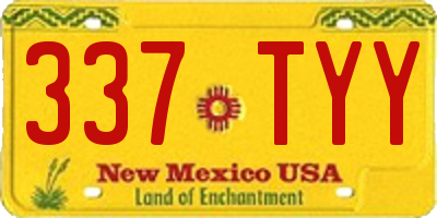 NM license plate 337TYY