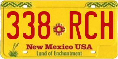 NM license plate 338RCH