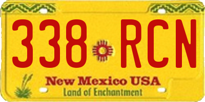 NM license plate 338RCN