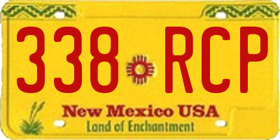 NM license plate 338RCP